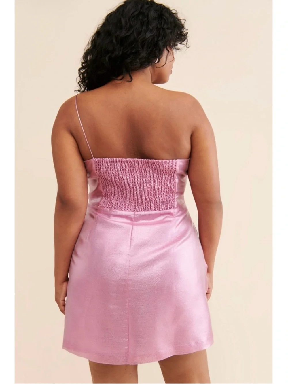 Hutch Metallic Corsage Bow Mini Dress in Pink / Rose Sz 6 - BNWT - Barbiecore